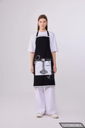Crafted Uniforms Custom Artistic Apron With Pasta Themed Graphic Design