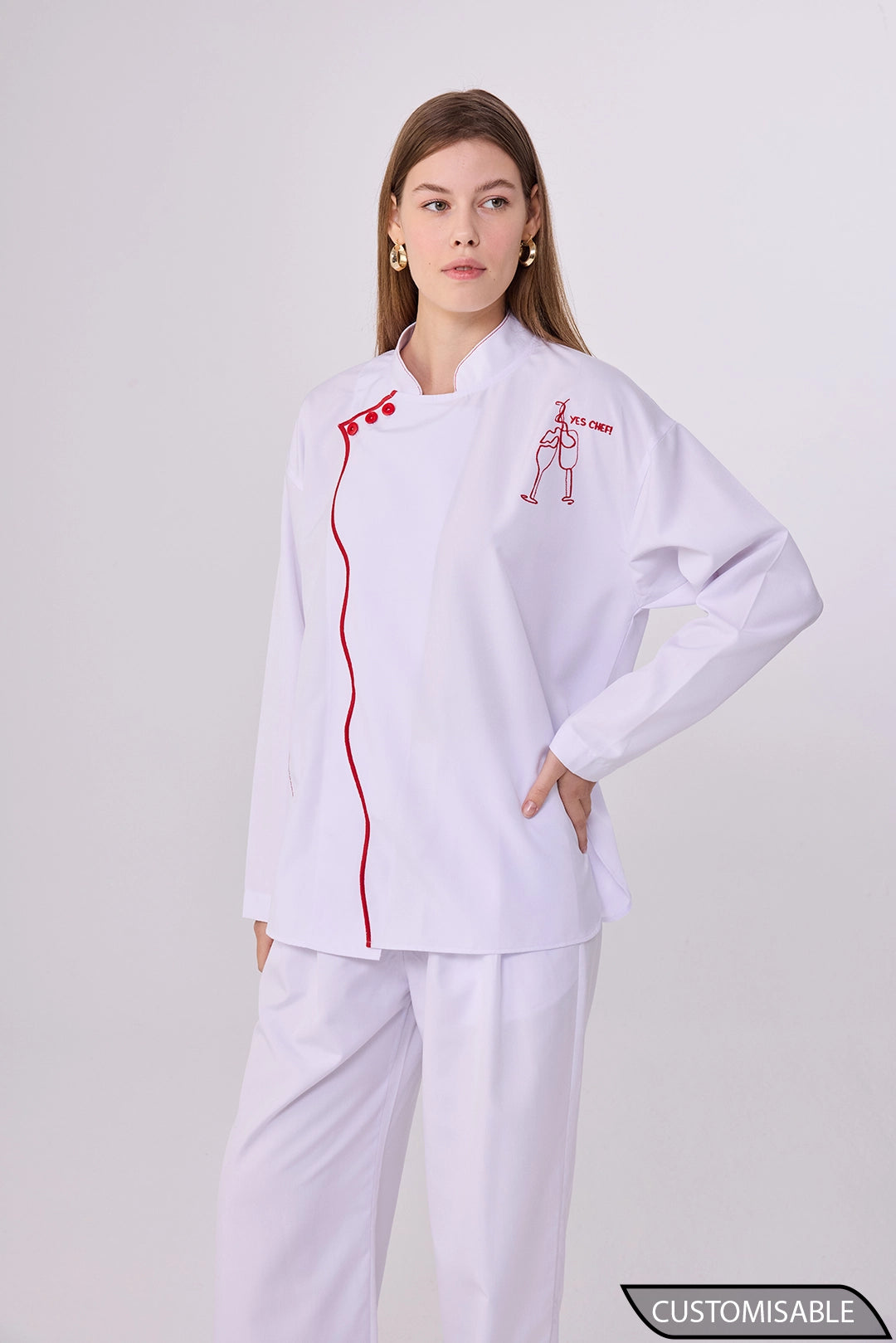 Custom Chef Uniform – Elegant Culinary Jacket for Professional Kitchens