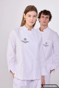 Crafted Uniforms Custom Chef Uniform With Stand-Up Collar And Tailored Fit