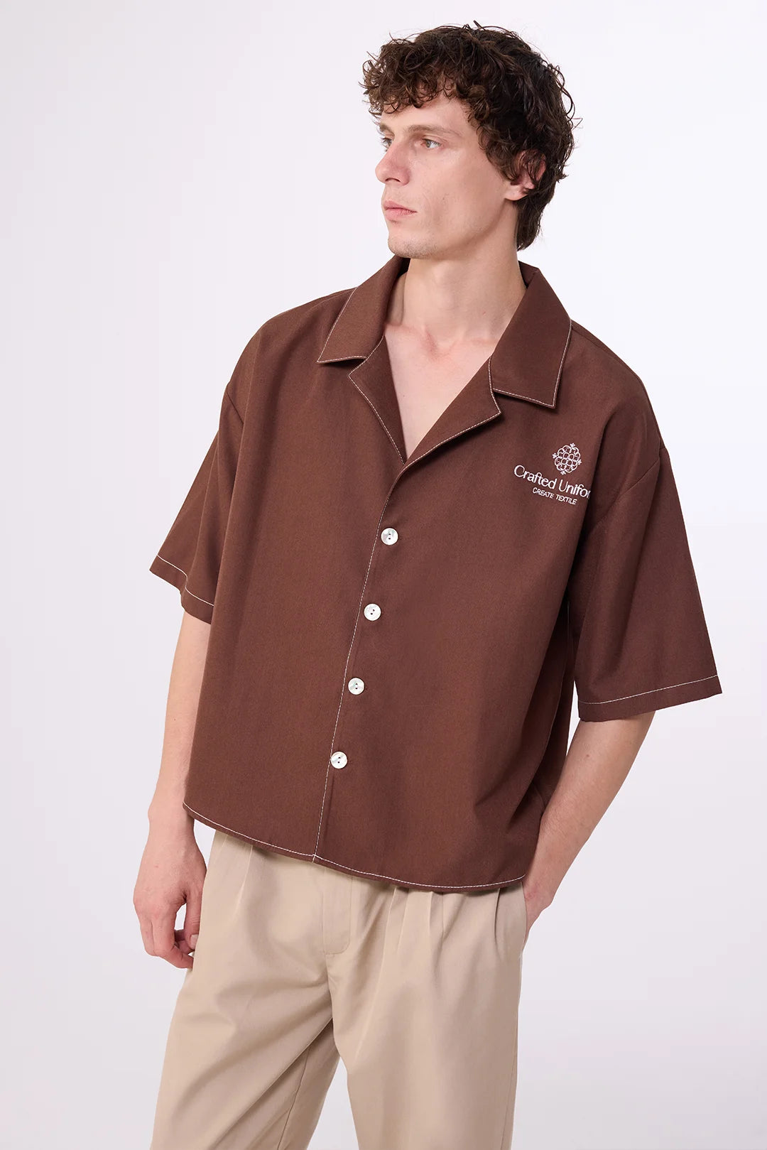 Custom Professional Work Shirt – Relaxed Short Sleeve With Brand Detailing