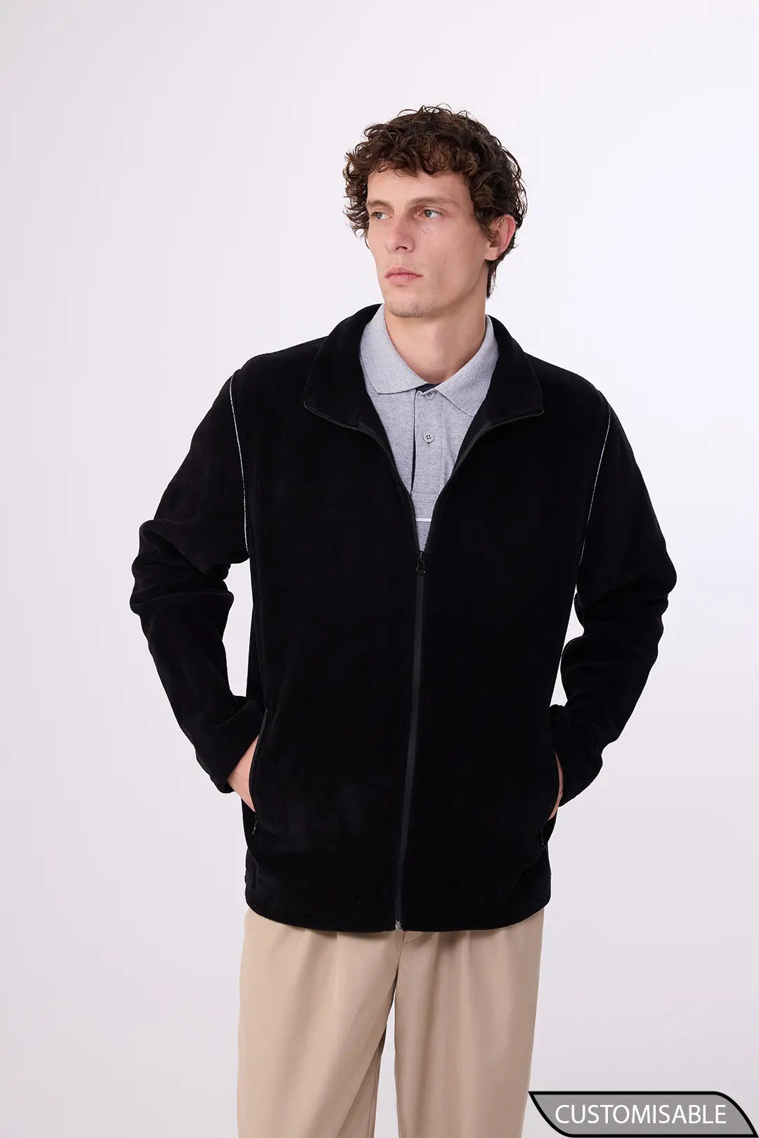 Custom Softshell Work Jacket – Lightweight Zip-Up Layer for Everyday Use
