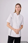 Custom White Chef Jacket – Short Sleeve Professional Kitchen Uniforms