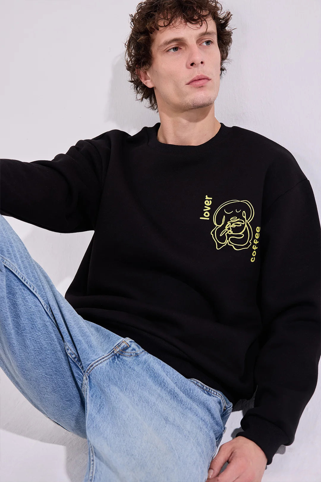 Crafted Uniforms Graphic Sweatshirts Collection Custom Coffee Lover Sweatshirt