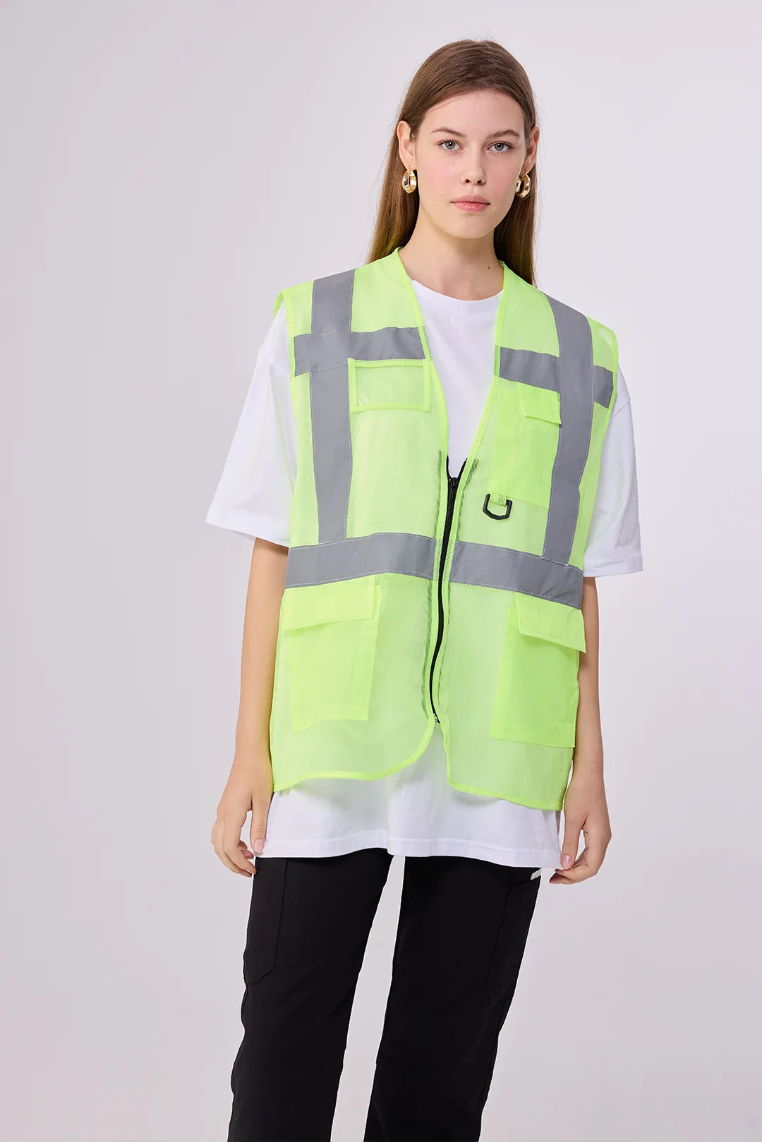 Custom Hi-Vis Safety Vest – Utility Reflective Workwear