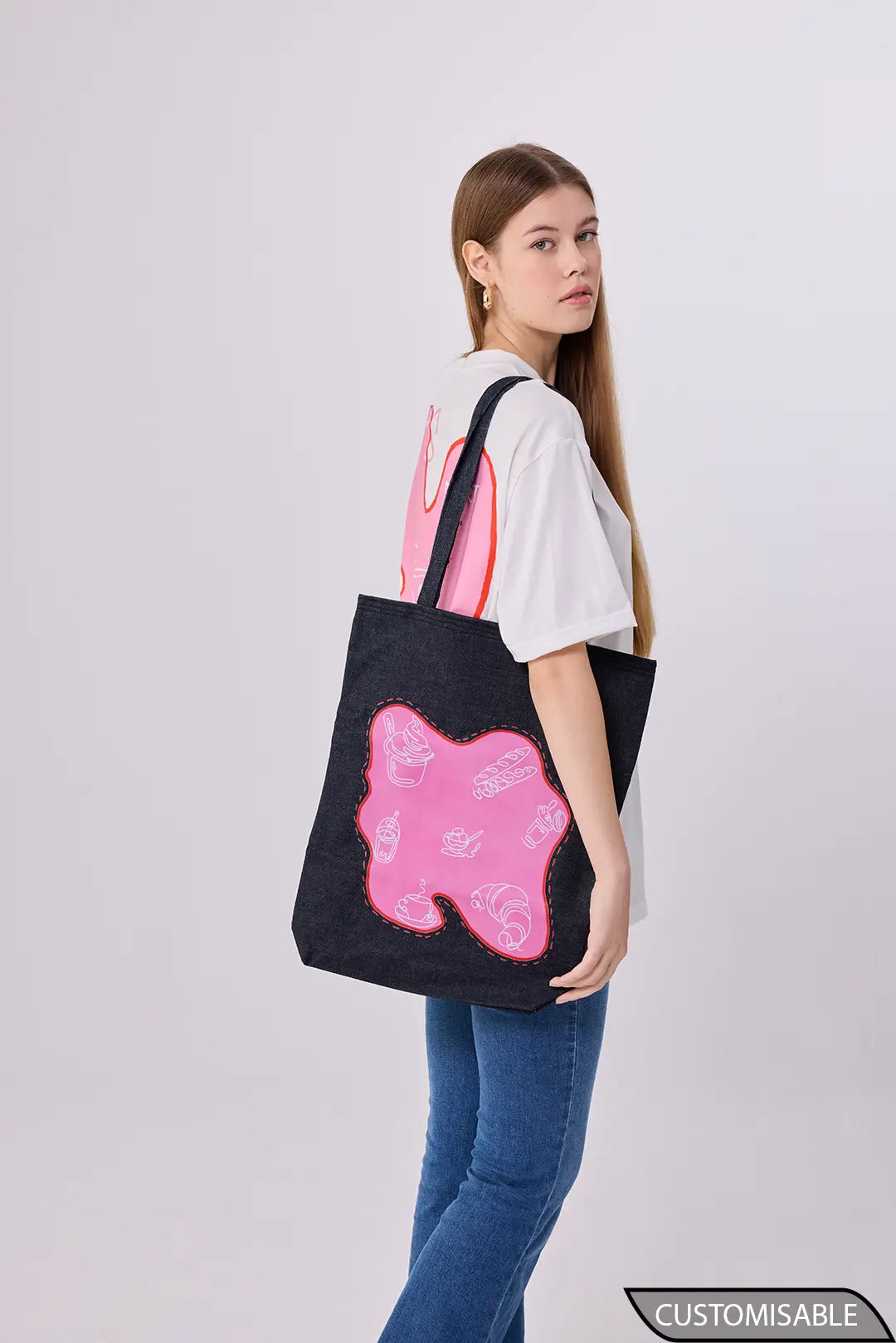 Custom Graphic Canvas Tote – Artistic Eco-Friendly Bag With Bold Design