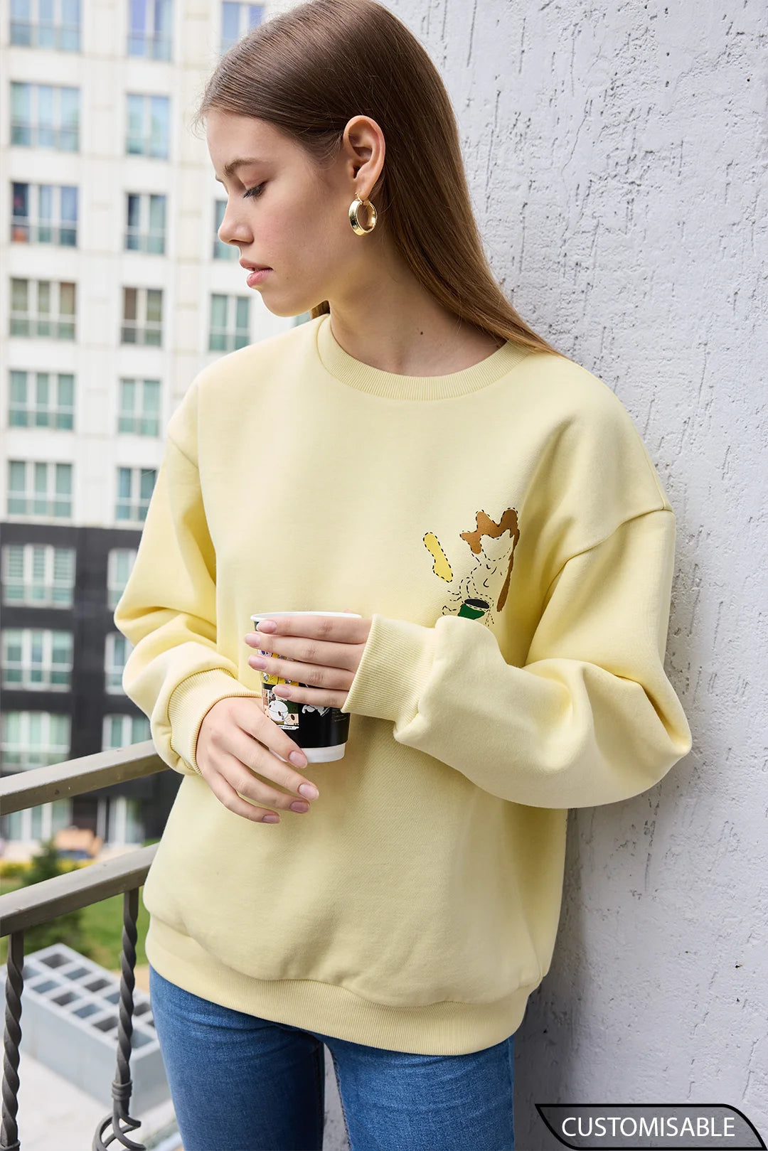 Custom Coffee Graphic Sweatshirt