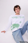 Custom Wimbledon Sweatshirt – CourtLine Graphic Crewneck