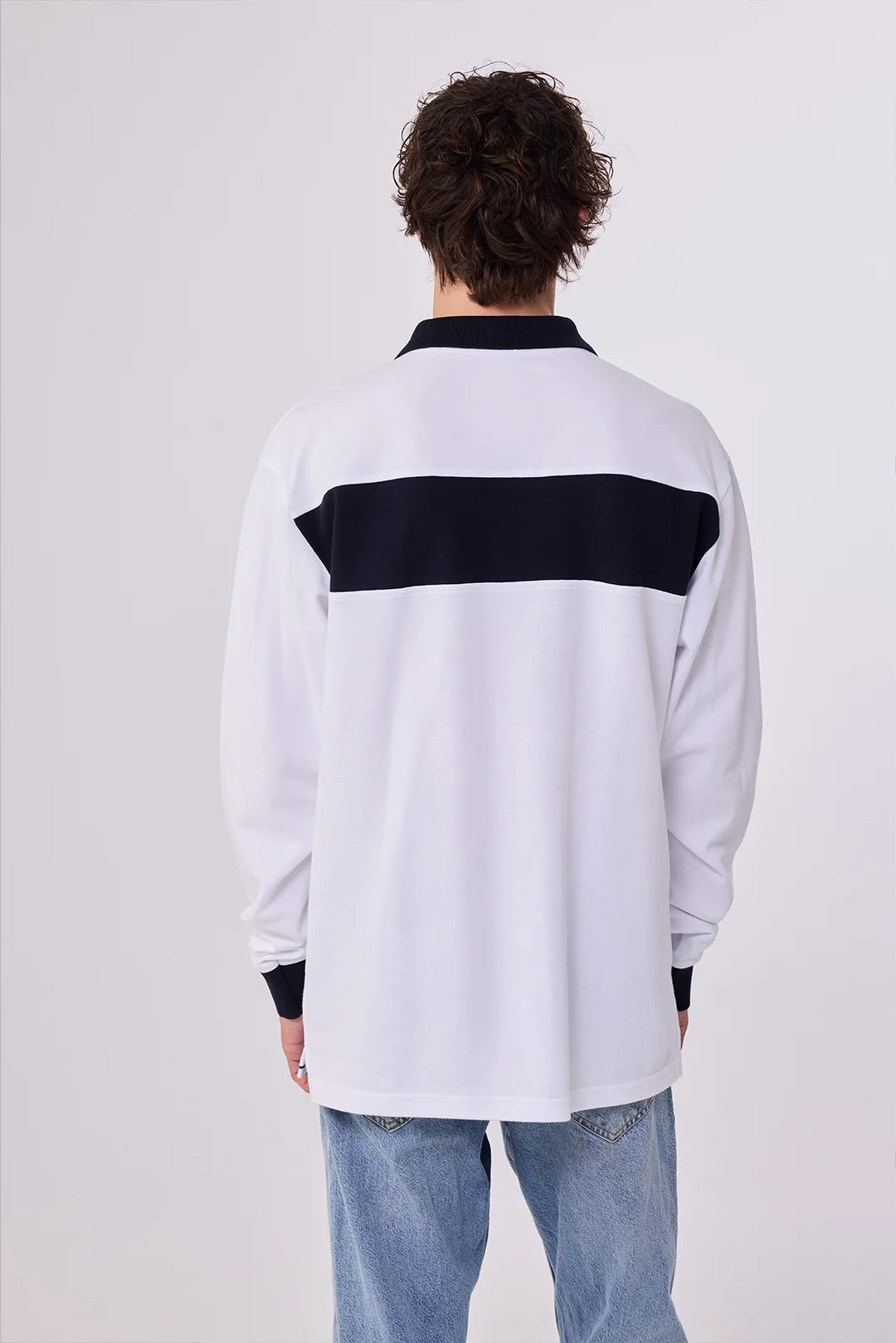 Custom Graphic Tennis Polo – Long Sleeve Sportswear With Illustrated Detail