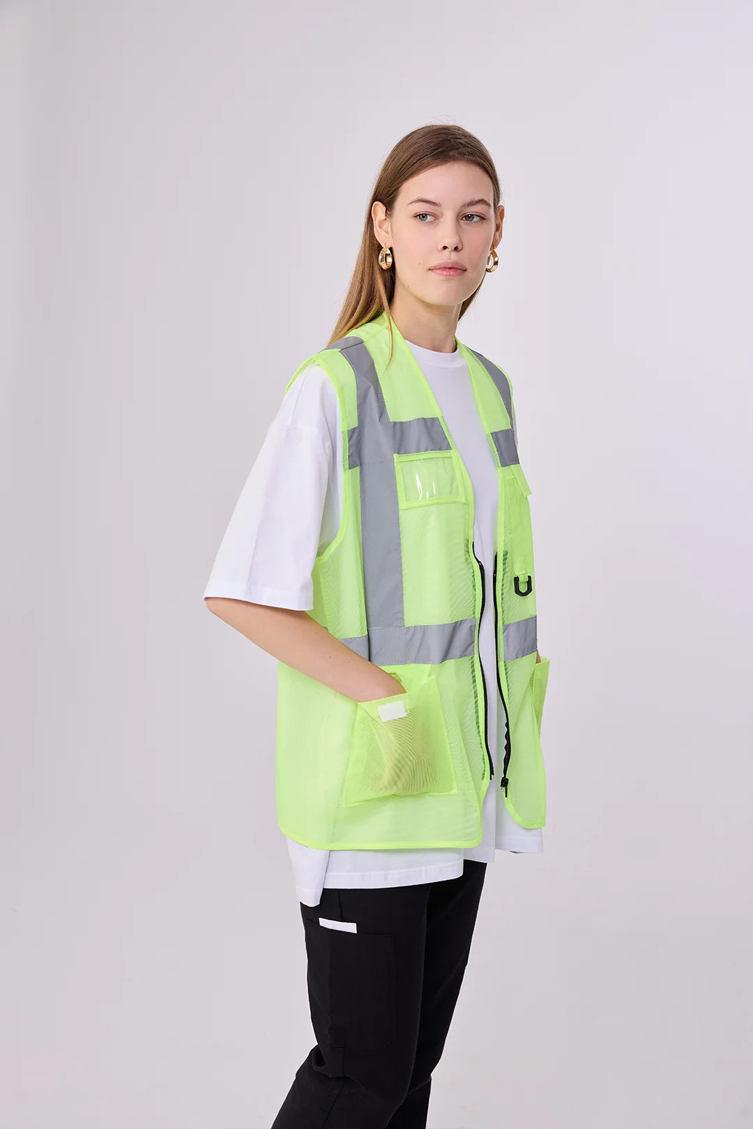Custom Hi-Vis Safety Vest – Utility Reflective Workwear