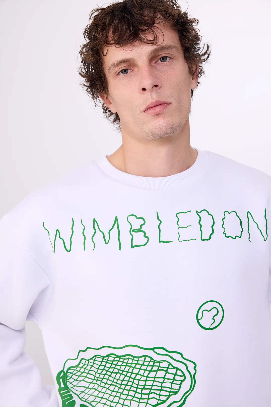 Custom Wimbledon Sweatshirt – CourtLine Graphic Crewneck