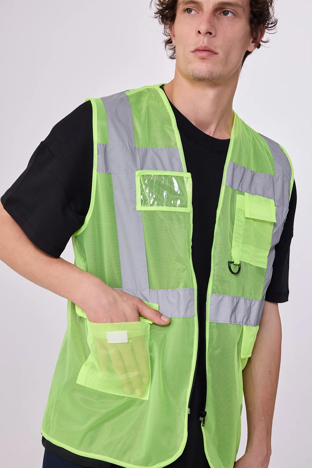 Custom Hi-Vis Safety Vest – Utility Reflective Workwear