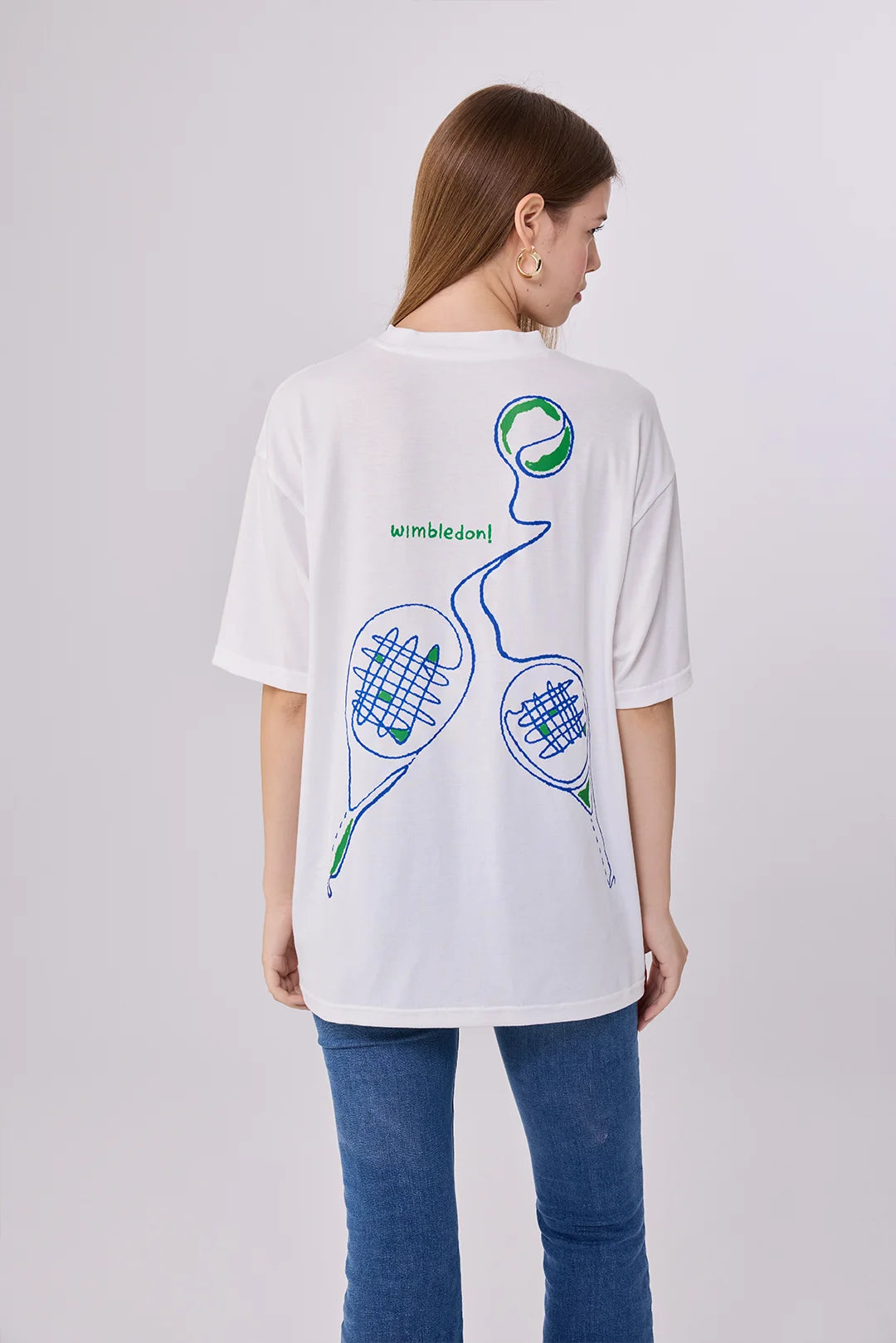 Custom Wimbledon Graphic T-Shirt – LoveGym Tennis-Inspired Print